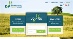 Desktop Screenshot of environmentalvoter.org